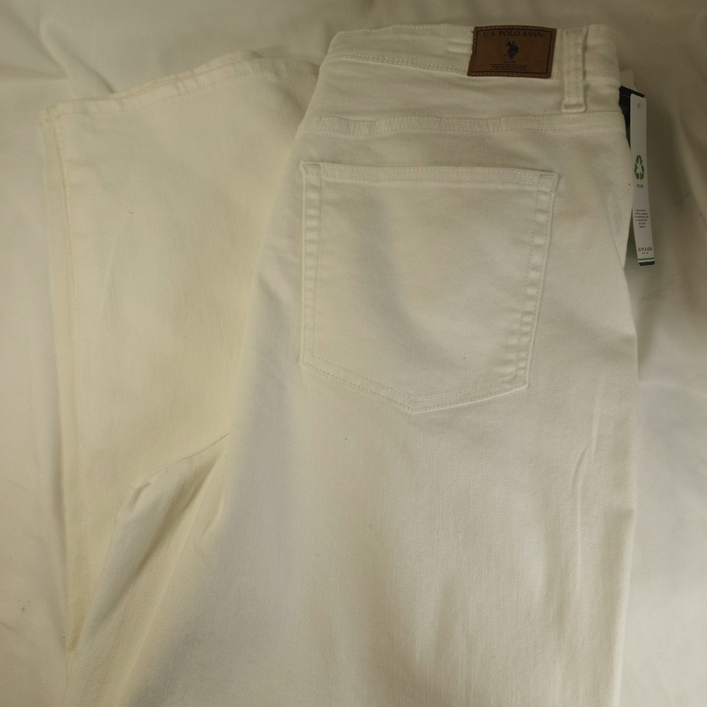 U.S. Polo Assn. White Denim Jeans Junior's Size 17